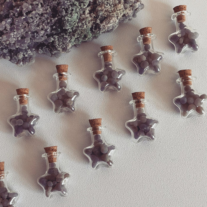 GRAPE AGATE + MINI STAR