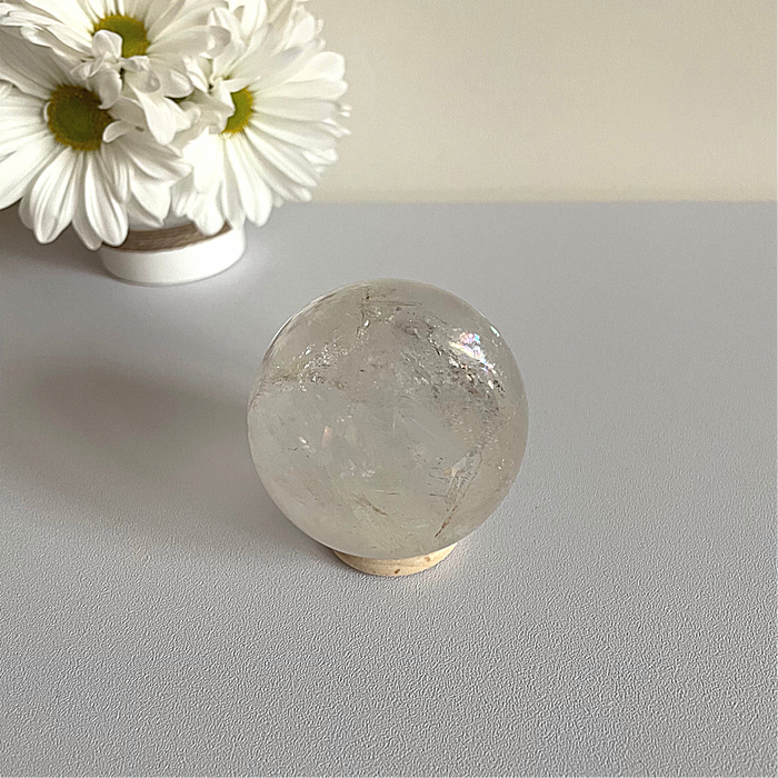 CLEAR QUARTZ SPHERE + MEDIUM #4