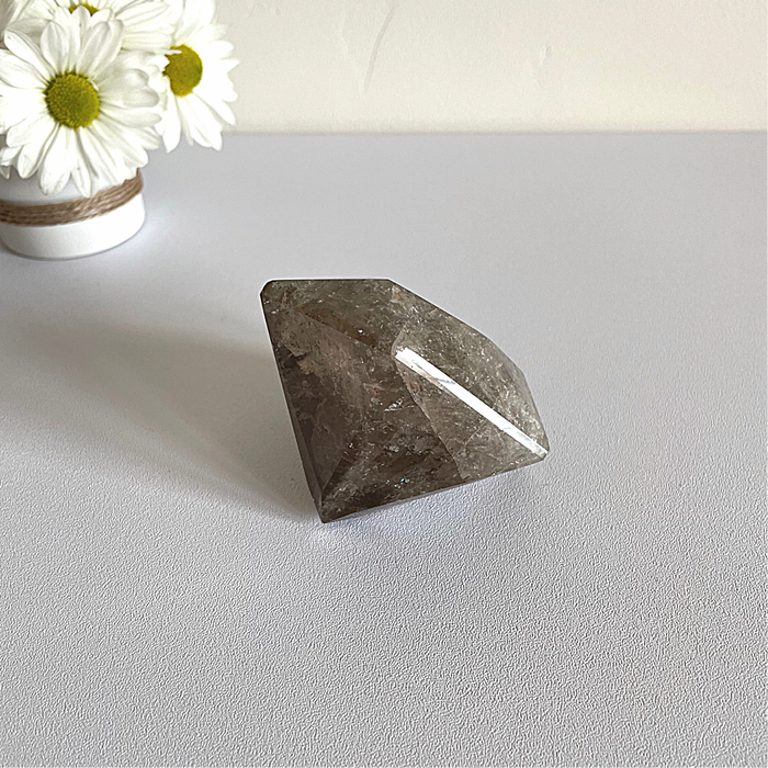 SMOKEY QUARTZ + DIAMOND #2