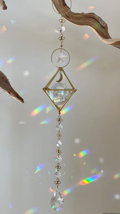 AURA CRACKLE SPHERE SUN CATCHER #10