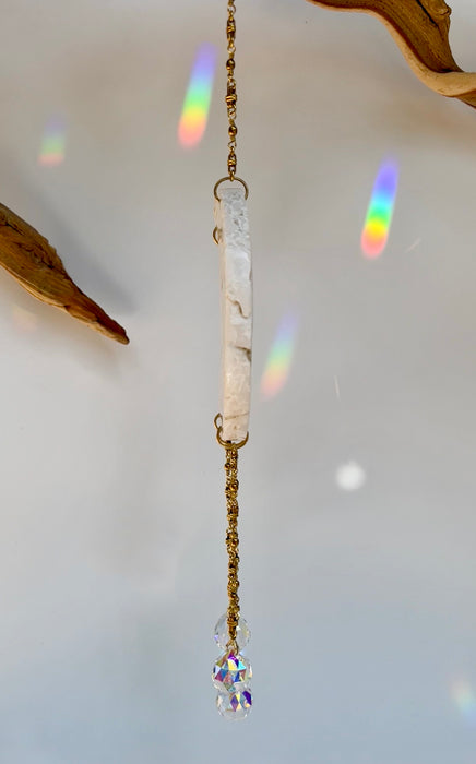 AGATE SUN CATCHER + MOON #4