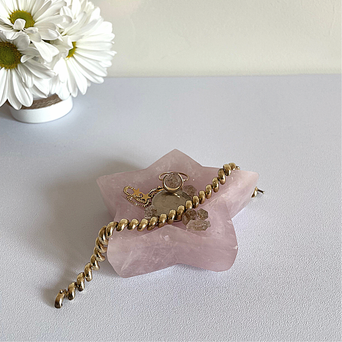 ROSE QUARTZ BOWL + STAR #1