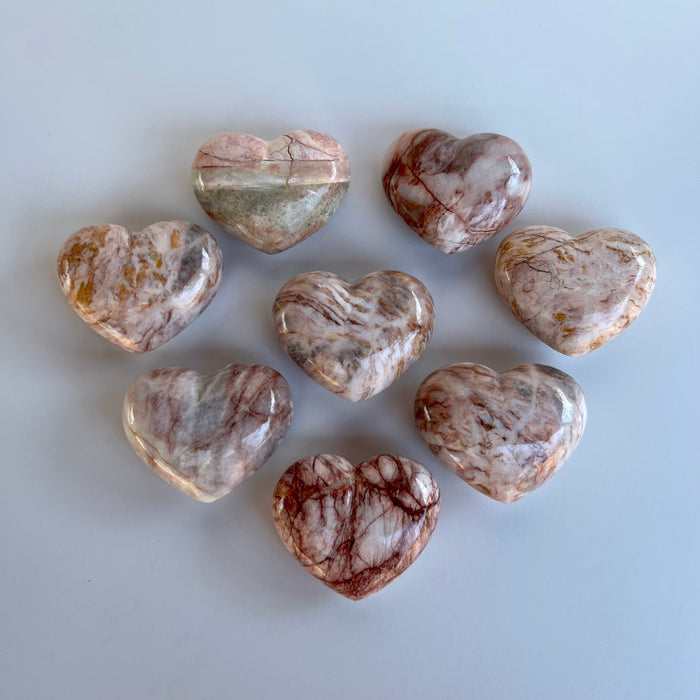 PINK MARBLE HEART