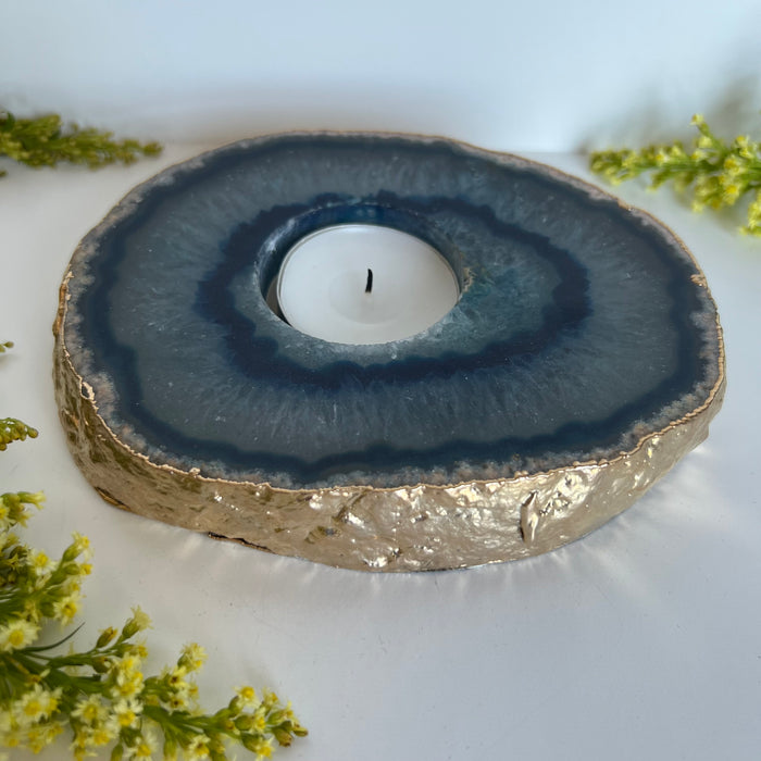 AGATE CANDLE HOLDER #4