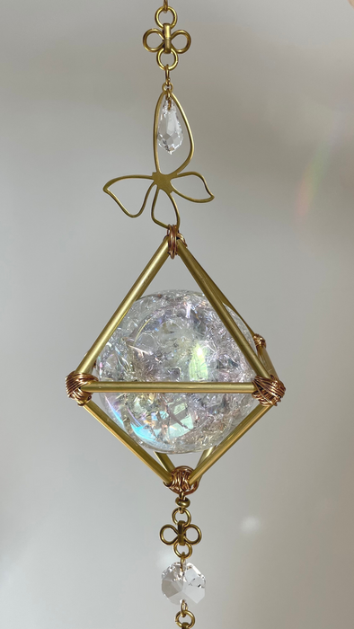 AURA CRACKLE SPHERE SUN CATCHER #1